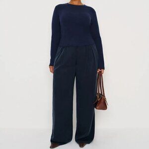 Reformation - Marion Low Rise Pants - Midnight - 2X ES